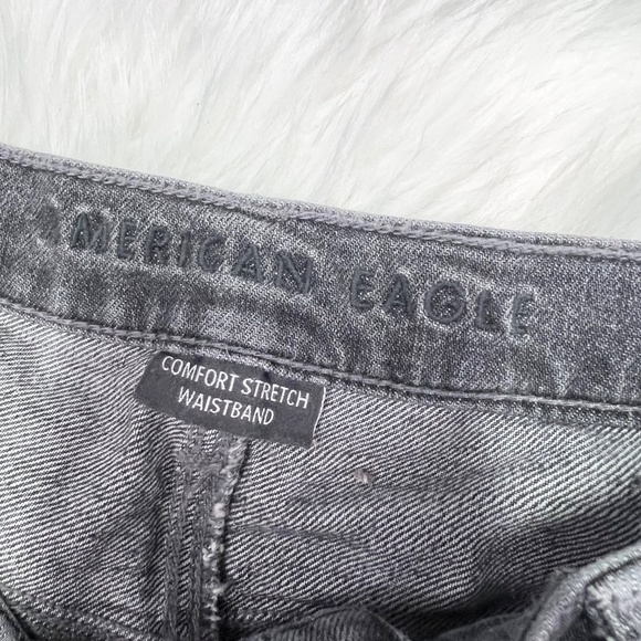 👖|•AMERICAN EAGLE•| Black 90s Flare Jeans Size 12 X-Short 👖 - Picture 4 of 5